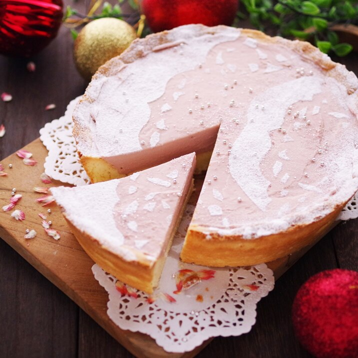【楽天市場商品で作る】Xmasのルビーチョコタルト